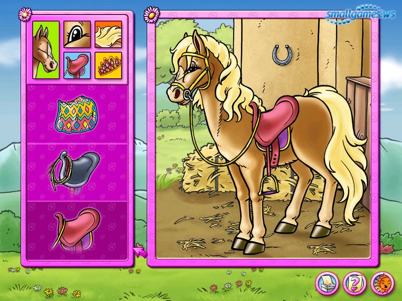 Алиса лошадка. Игра в лошадки. Приключения Лизы в стране лошадей. Детская игра с лошадьми.