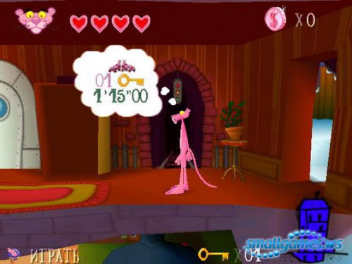 pink panther play station