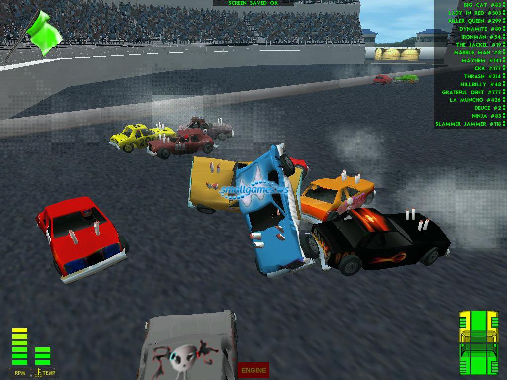 Игры выживи на машине. Demolition Derby & Figure 8 Race.