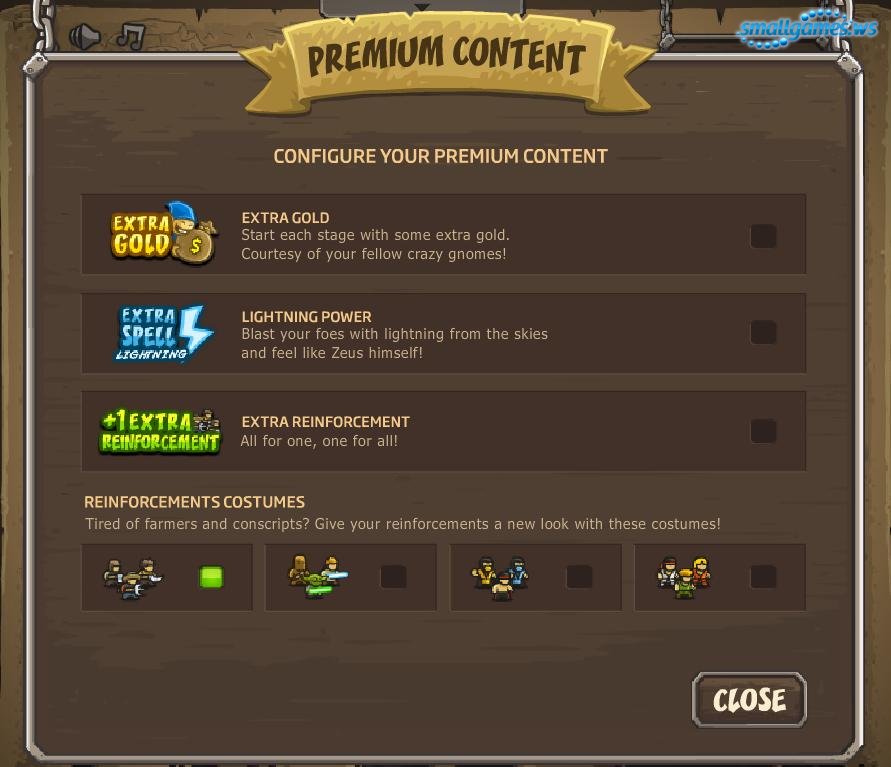 play kingdom rush premium content free