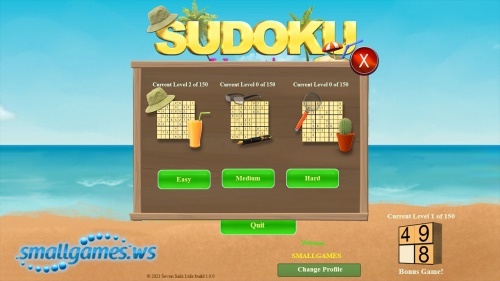 Sudoku: Vacation