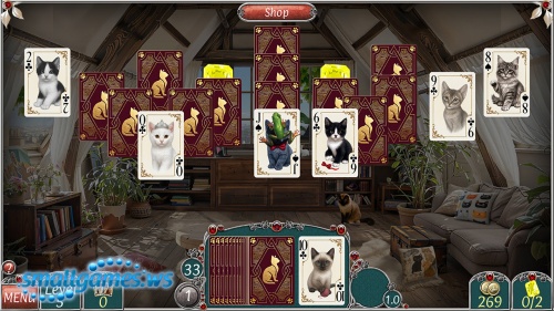 Jewel Match: Solitaire: Cats and Cards Ce