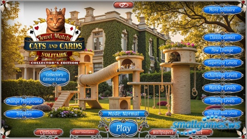 Jewel Match: Solitaire: Cats and Cards Ce